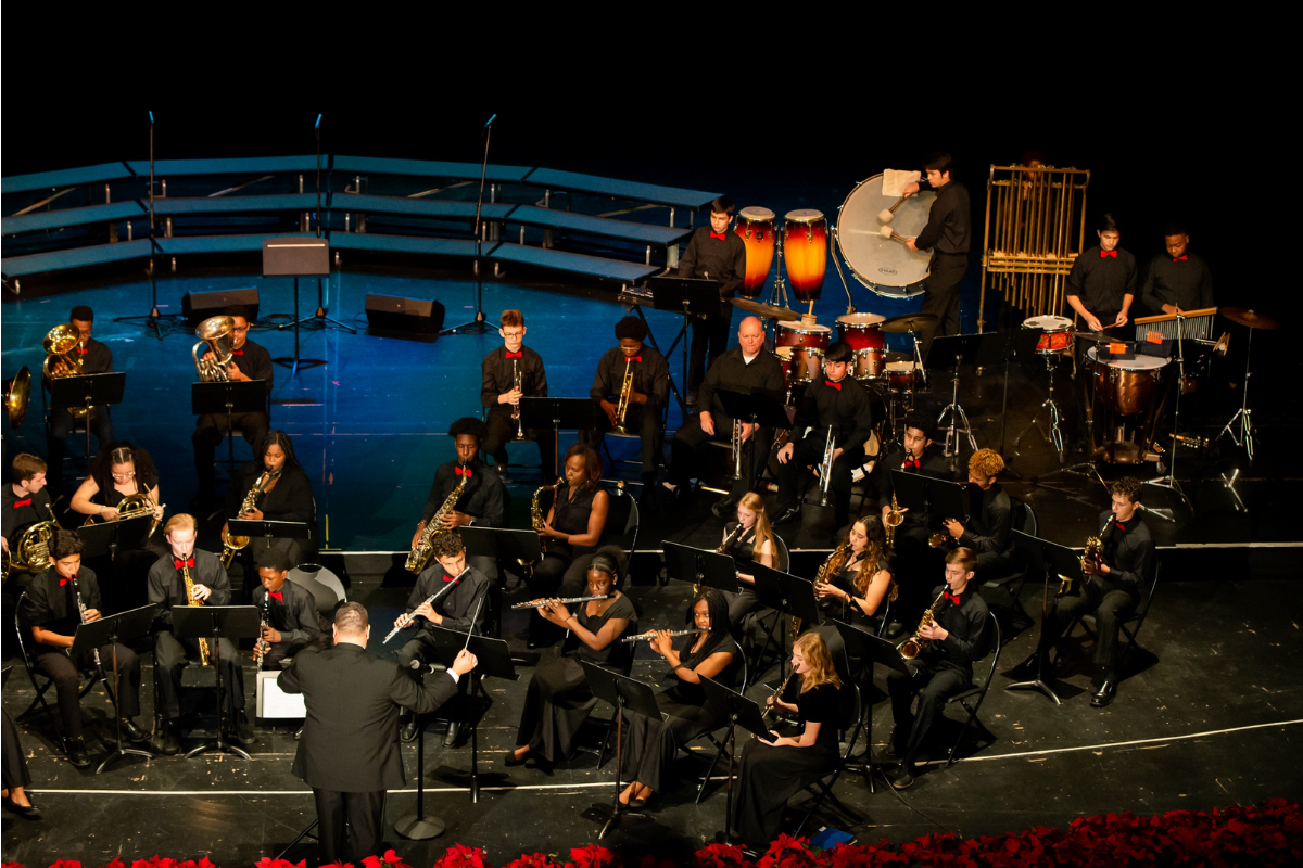 student orchestra performing